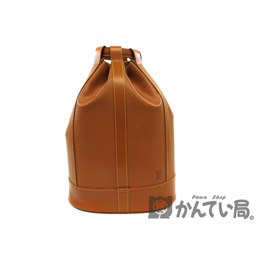 LOUIS VUITTON Randonee Epi Brown Drawstring Vertical Shoulder Bag